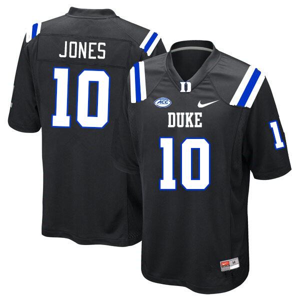 Duke Blue Devils #10 Peyton Jones College Football Jerseys Stitched-Black